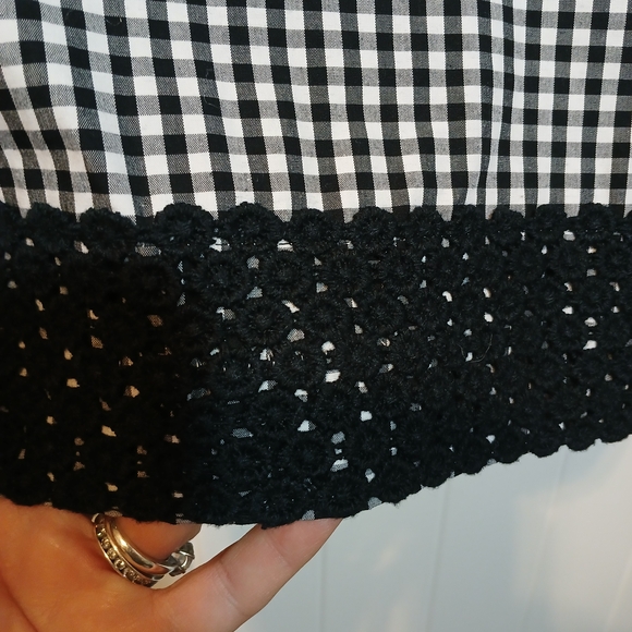 Classic Black and White Checkered Dress - Picture 6 of 8